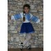 Embroidered costume for girl "Blue Story"